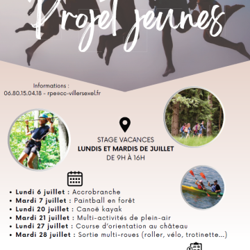 Projet jeunes pour les 11 - 16 ans
