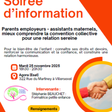 Soirée d'information : Parents employeurs - assistants maternels