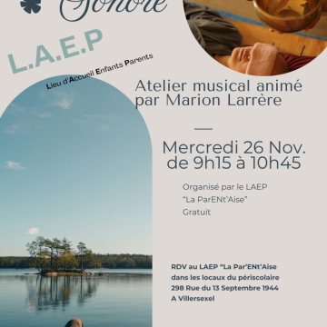 Relaxation sonore - Atelier musical animé