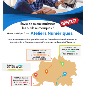 Les ateliers numériques sont de retour !